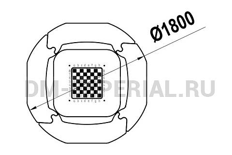 Уличное оборудование, Садово-парковое оборудование, Стол парковый с шахматной доской СТ 1.4 СТ 1.4