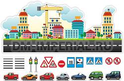 "Город". Магнитный стенд