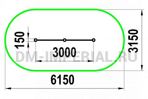 Уличное оборудование, Спортивное оборудование, Турник разноуровневый двойной W-02-007 W-02-007