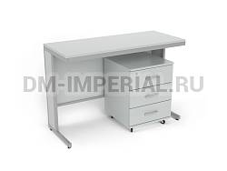 Стол лабораторный письменный с подкатной тумбой