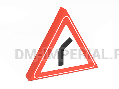 Дорожный знак Опасный поворот 1