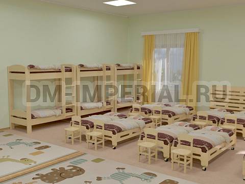 Оснащение детских садов, Кровати, Эко-кровать Мозайка (фанера) КР-028 Оснащение детских садов, Кровати, Эко-кровать Мозайка (фанера) КР-028