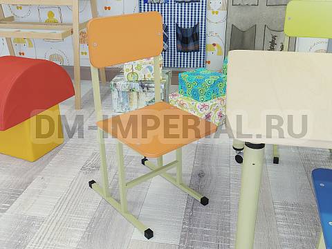 Оснащение детских садов, Стулья, Стул на металлокаркасе, краска/краска С-016.02