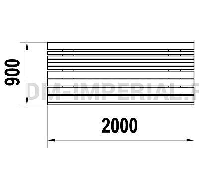 Уличное оборудование, Садово-парковое оборудование, Диван парковый Д 1.30 Д 1.30
