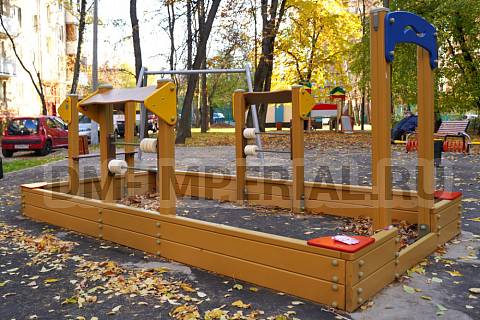 Уличное оборудование, Игровое оборудование, Детская песочница Дворик МФ 1.54 МФ 1.54