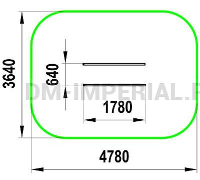 Уличное оборудование, Спортивное оборудование, Брусья-низкие параллельные W-04-001 W-04-001