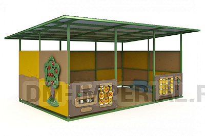 Теневой навес (24м2)на болтовом соединении ТН-1.26