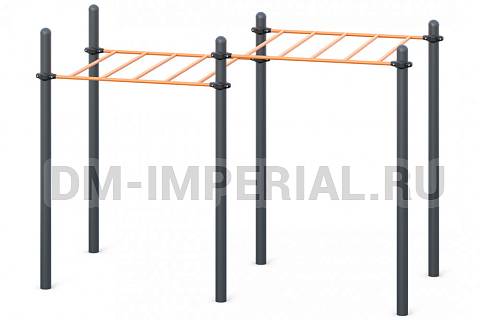 Уличное оборудование, Спортивное оборудование, Рукоход классический двухуровневый W-01-001 W-01-001