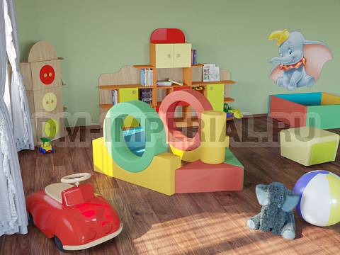 Оснащение детских садов, Мягкие модули, Мягкие игровые модули Пароходик ММ-ИМ-03.017