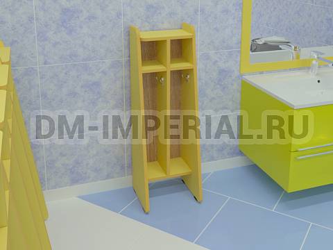 Оснащение детских садов, Шкафы, Шкаф для полотенец напольный 2-х секционный ШП-002-2