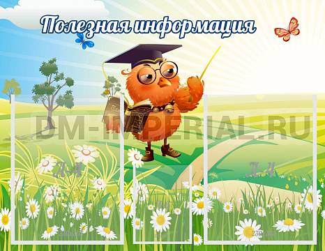 Информационные стенды, Оформление стендов для сада, Полезная информация ДС-0168 Информационные стенды, Оформление стендов для сада, Полезная информация ДС-0168