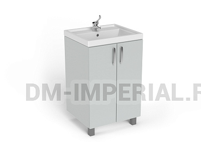 Тумба с раковиной в комплекте с локтевым смесителем