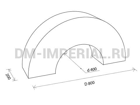 Оснащение детских садов, Мягкие модули, Мягкий модуль Арка 36.1 ММ-ЭМ-01.036.1
