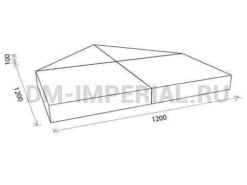 Оснащение детских садов, Мягкие модули, Развивающие мягкие модули Мат Домик ММ-РМ-02.010