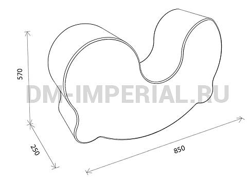 Оснащение детских садов, Мягкие модули, Контурная игрушка Китенок ММ-КИ-001 Оснащение детских садов, Мягкие модули, Контурная игрушка Китенок ММ-КИ-001