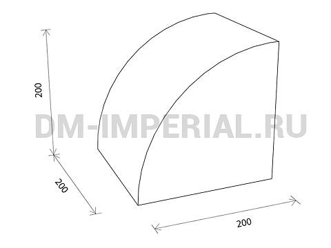 Оснащение детских садов, Мягкие модули, Мягкий модуль Четверть 15 ММ-ЭМ-08.015