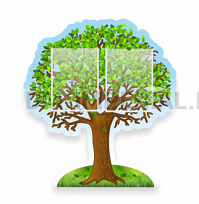 Деревце, резной стенд