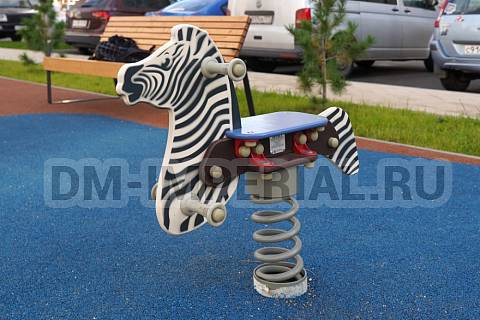 Уличное оборудование, Игровое оборудование, Качалка на пружине Зебра КА 1.14 КА 1.14