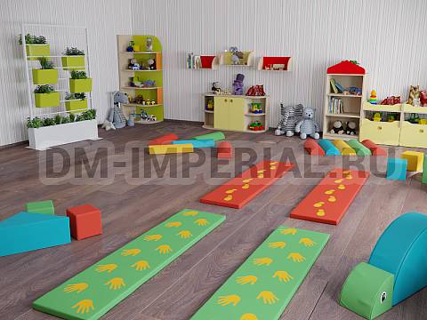 Оснащение детских садов, Мягкие модули, Развивающие мягкие модули Дорожка 5 ММ-РМ-04.020