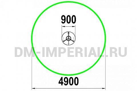 Уличное оборудование, Игровое оборудование, Карусель КАР 1.3 КАР 1.3