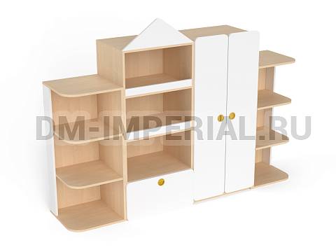 Оснащение детских садов, Шкафы, Стенка Юлия ШС-026
