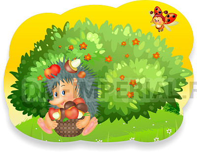 "Ежик", резной стенд