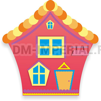 "Розовый домик", резной стенд