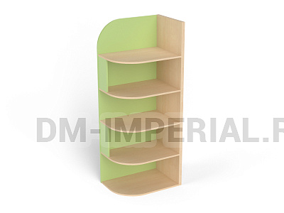 Стеллаж для игрушек угловой