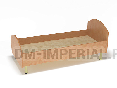 Кровать ЛДСП на металлических ножках