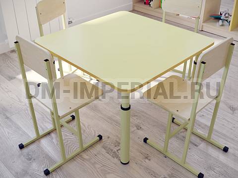 Оснащение детских садов, Столы, Стол Квадратный на регулируемых ножках СТ-005 Оснащение детских садов, Столы, Стол Квадратный на регулируемых ножках СТ-005