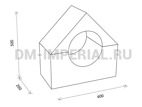 Оснащение детских садов, Мягкие модули, Мягкий конструктор Терем малый ММ-МК-02.029