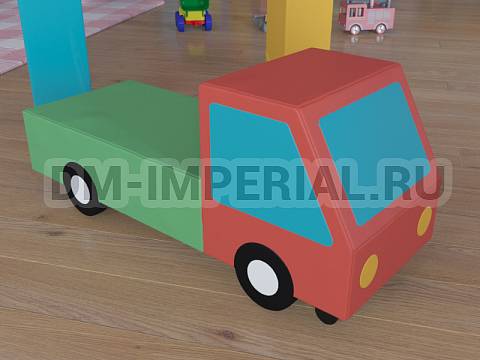 Оснащение детских садов, Мягкие модули, Контурная игрушка Грузовая машина ММ-КИ-047 Оснащение детских садов, Мягкие модули, Контурная игрушка Грузовая машина ММ-КИ-047