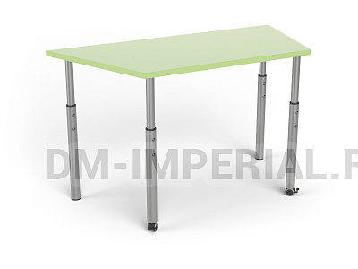 Стол ученический одноместный с возможностью объединения, регулируемый