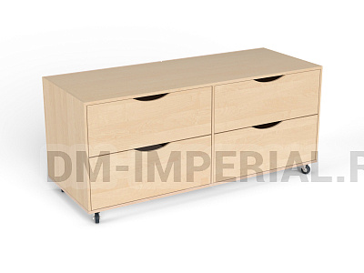 Тумба мобильная на 4 ящика