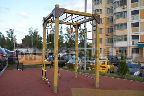Уличное оборудование, Спортивное оборудование, Спортивный миникомплекс Ромашка СП 1.6 СП 1.6