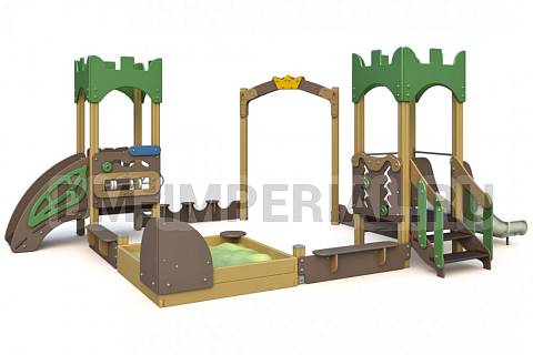 Уличное оборудование, Игровое оборудование, Песочный дворик Две башни МФ 1.3 МФ 1.3