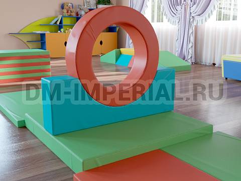 Оснащение детских садов, Мягкие модули, Мягкие спортивные модули Набор 3 ММ-СМ-02.006