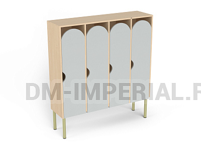 Шкаф 4-х секционный на металлокаркасе стандарт