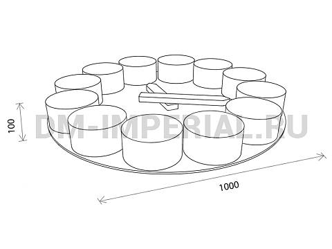 Оснащение детских садов, Мягкие модули, Развивающие мягкие модули Часики ММ-РМ-01.008