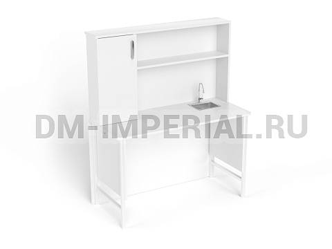 Оснащение школ, Стандарт Московская школа 2.0, Стол препараторский пристенный с сантехникой, тип 2 ЛАБ-22.050