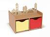 Модуль игровой Сказка, с выдвижными ящиками (каркас бук с разноцветными фасадами, Вариант 2)