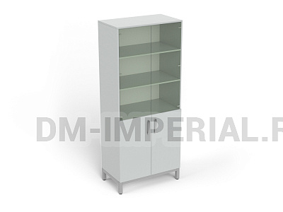 Шкаф лабораторный для посуды (верх остекленный)