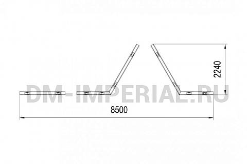 Уличное оборудование, Спортивное оборудование, Полоса препятствий Разрушенный мост ПП 1.3 ПП 1.3