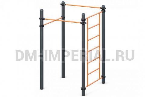 Уличное оборудование, Спортивное оборудование, Три разноуровневых турника, шведская стенка W-02-019 W-02-019