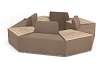 Диван модульный 4 (Ткань Beige)