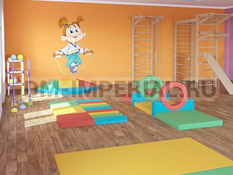 Оснащение детских садов, Мягкие модули, Развивающие мягкие модули Дорожка ММ-РМ-04.005