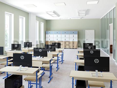 Оснащение школ, Системы хранения, Система хранения 1-но секционная закрытая низ двойной ШСХ-001-1