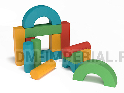 Мягкий конструктор Домик