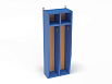 Шкаф для полотенец навесной 2-х секционный (разноцветный (ая), Синий)