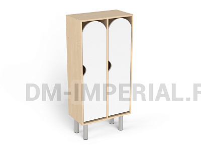 Шкаф 2-х секционный на металлических ножках стандарт